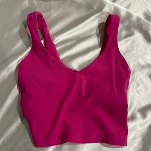 Sonic pink lululemon align tank top (padding not included)